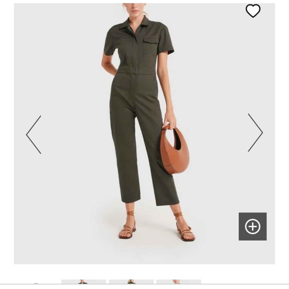 Rivet Utility Short Sleeve Worker Jumpsuit